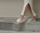 Flatform Tulipa Couro Off White, Off White | WestwingNow