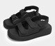 Sandália Flatform Ráfia Preto, Preto | WestwingNow