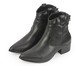 Bota Western em Couro Preto, Preto | WestwingNow