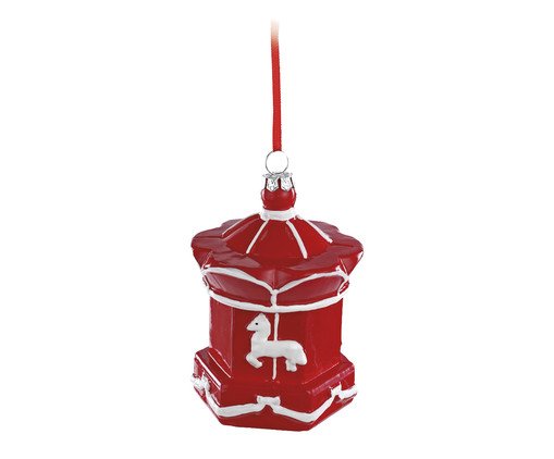 Enfeite para Pendurar Carrossel  - Vermelho, red | WestwingNow