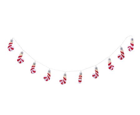 Cordão Candy Canes com 10 Leds - Vermelho | Westwing