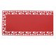 Caminho de Mesa com Bordas Decoradas - Vermelho, red | WestwingNow