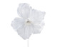 Flor Permanente Poinsétia com Glitter  - Branco, white | WestwingNow