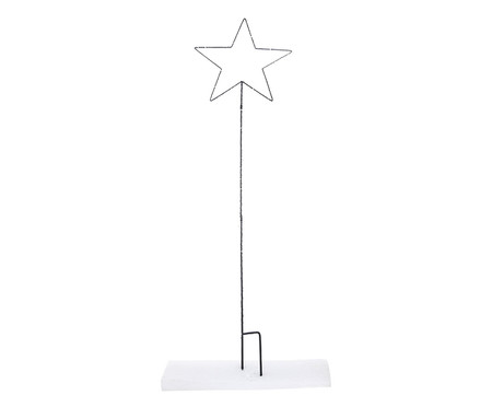 Adorno Estrela para Jardim com 80 Leds - Preto