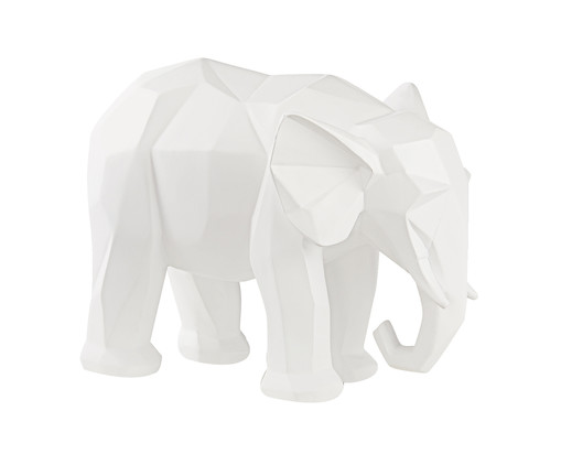 Escultura Elefante - Branco, Branco | WestwingNow