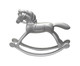 Adorno Cavalo de Balanço, silver / metallic | WestwingNow