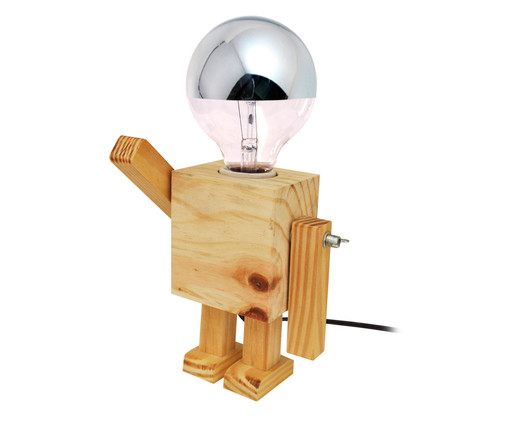 Luminária de Mesa Robô Boy - Bivolt, Natural | WestwingNow