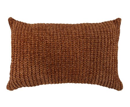 Almofada em Tricô Soft Retangular Terracota | Westwing