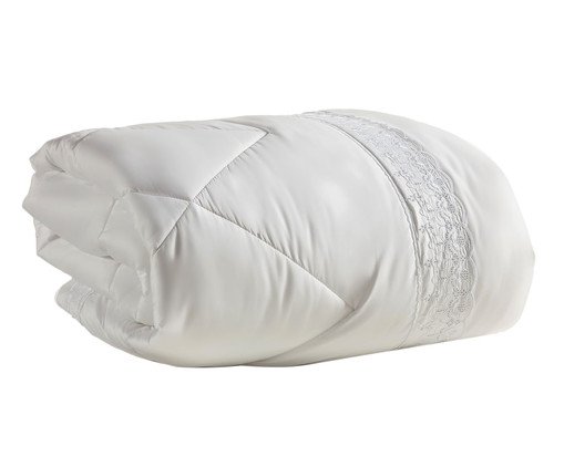 Edredom Acetinado Chateau Versailles Branco Real 400 Fios, Branco | WestwingNow