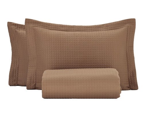 Cobre-Leito Quadrato Café ll, colorido | WestwingNow