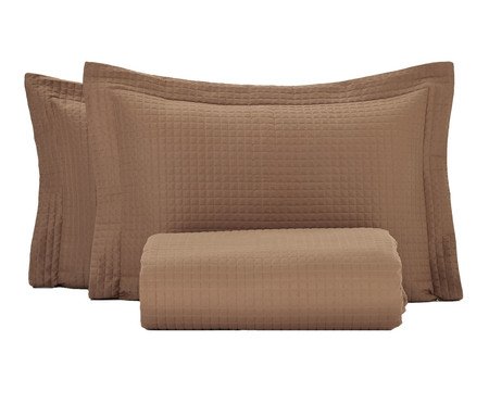 Cobre-Leito Quadrato Café ll | Westwing