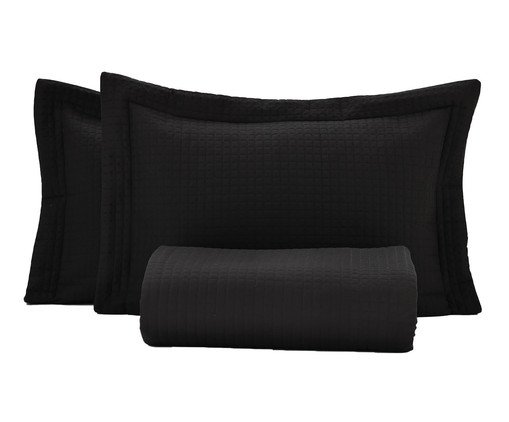Cobre-Leito Quadrato Preto l, Preto | WestwingNow