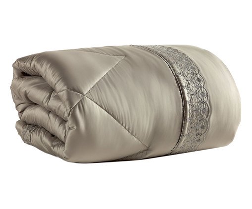 Edredom Acetinado Chateau Versailles Cinza Real 400 Fios, Cinza | WestwingNow