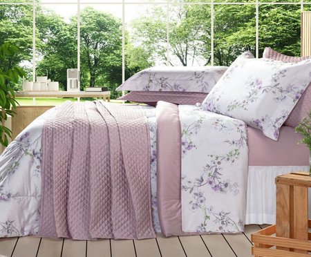 Edredom Acetinado Urban Garden Floris 400 Fios | Westwing