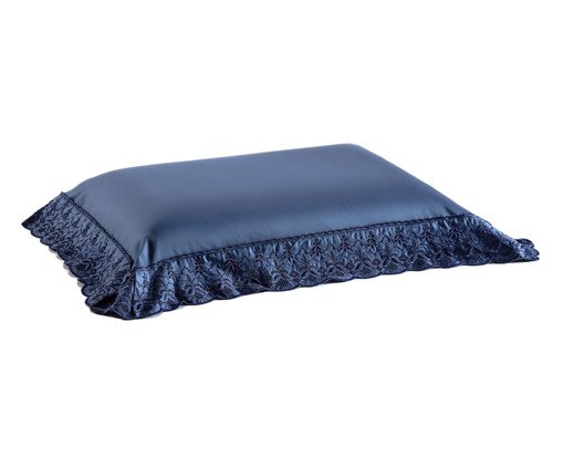 Fronha Acetinada Chateau Versailles Azul Real 400 Fios, Azul | WestwingNow
