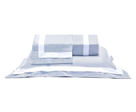 Jogo de Lençol Acetinado Comfy Silver Green 400 Fios | Westwing