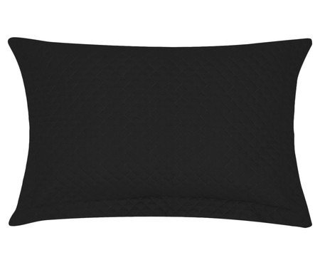 Fronha Matelassê Soft Touch Preto | Westwing