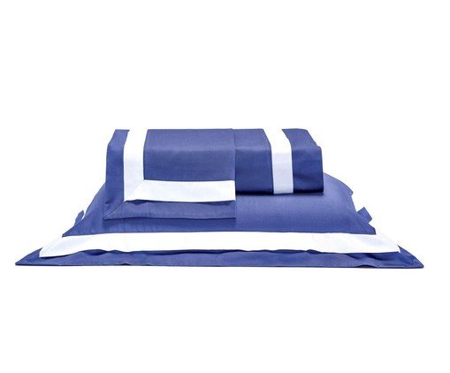 Jogo de Lençol Acetinado Comfy Navy 400 Fios, colorido | WestwingNow