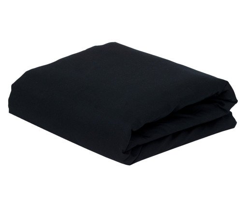 Saia para Cama Box Soft Touch Preta, Preto | WestwingNow