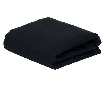 Lençol Inferior com Elástico Soft Touch Preto | Westwing