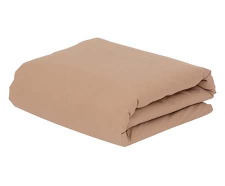 Lençol Inferior com Elástico Soft Touch Café | Westwing