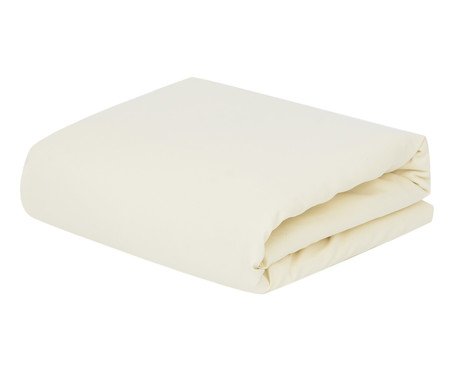 Lençol Inferior com Elástico Soft Touch Bege | Westwing