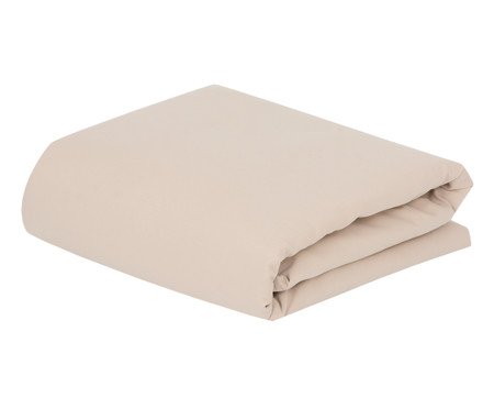 Lençol Inferior com Elástico Soft Touch Marrom | Westwing