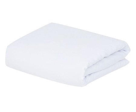 Lençol Inferior com Elástico Percal Branco 250 Fios | Westwing