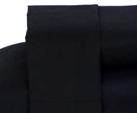 Jogo de Lençol Soft Touch Preto | Westwing