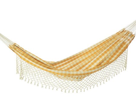 Rede Afrodite No Dobro Bege e Amarelo