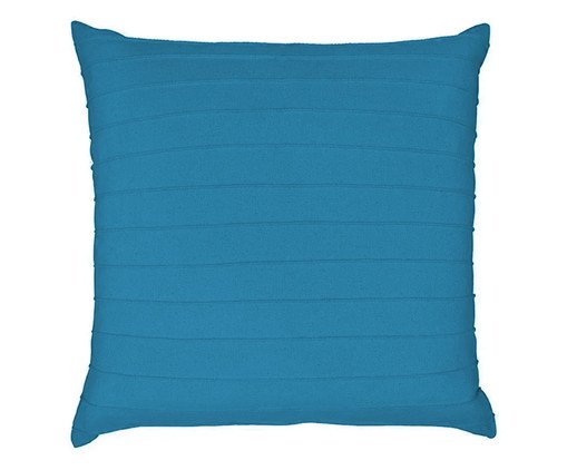 Capa para Almofada Drapeada Azul Turquesa, Azul | WestwingNow