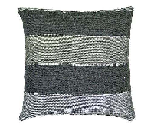 Capa de Almofada Terra Listrada Larga Bege e Preto, Bege | WestwingNow