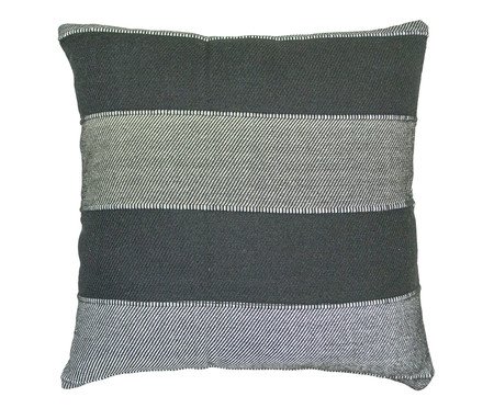 Capa de Almofada Terra Listrada Larga Bege e Preto | Westwing