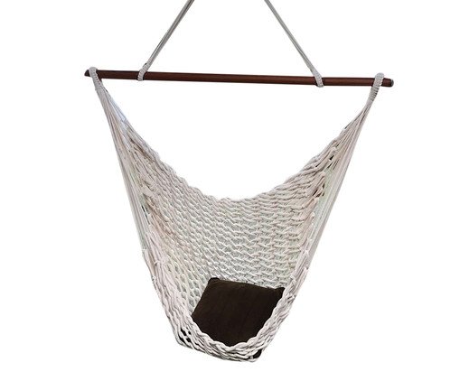 Rede Cadeira com Corda Pearlie Renda Cru, Colorido | WestwingNow