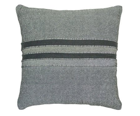 Capa de Almofada Terra Listrada Fina Cinza e Preto | Westwing