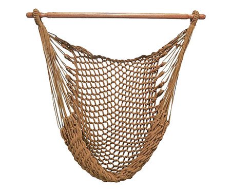 Rede Cadeira com Corda Caramelo