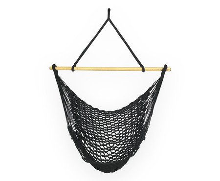 Rede Cadeira com Corda Preto