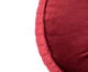 Almofada Botão Redonda em Veludo Lateral Ripado Vinho - 45cm, VINHO | WestwingNow