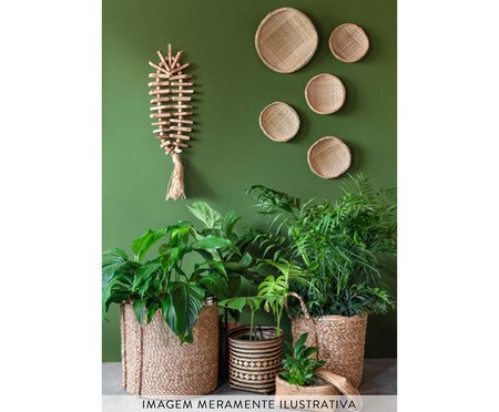 Colar de Mesa Madeira e Corda Natural | Westwing