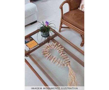 Colar de Mesa Madeira e Corda Natural | Westwing