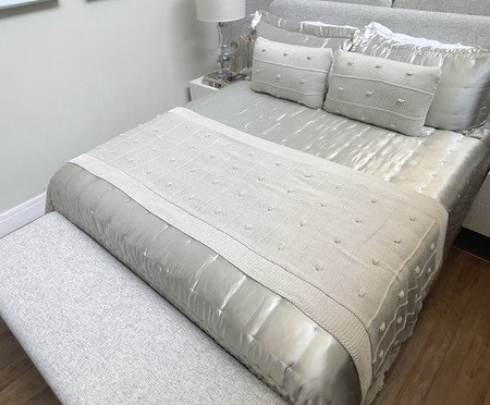 Peseira para Cama Bege Natural | Westwing