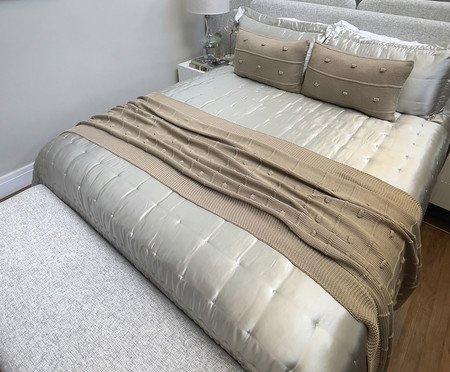 Peseira para Cama Bege Castor | Westwing