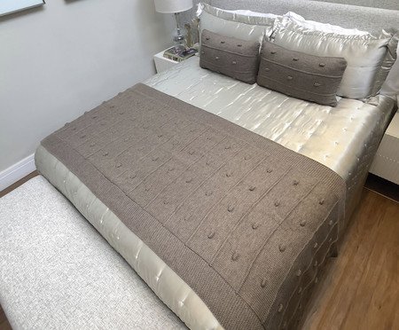 Peseira para Cama Bege Capuccino | Westwing