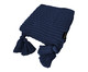 Manta Peseira com Tassel Azul Marinho, Azul | WestwingNow