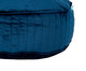 Almofada Redonda em Veludo Lateral Ripado Marinho - 45x15cm, azul | WestwingNow
