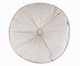 Almofada Botão Redonda em Veludo Gelo - 45x10cm, cinza | WestwingNow