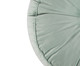 Almofada Botão Redonda em Veludo Lateral Ripado Verde Água - 45x12cm, verde | WestwingNow