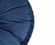 Almofada Botão Redonda em Veludo Lateral Ripado Marinho - 45x12cm, azul | WestwingNow