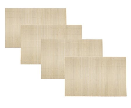 Jogo de Lugares Americano Odemis em Bambu Natural | Westwing