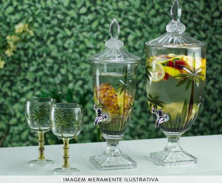 Suqueira com Pé Palm Tree Handpaint | Westwing